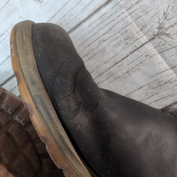 Blundstone Brown Leather Slip On Chelsea Boots Size AU 7.5 - Picture 11 of 14